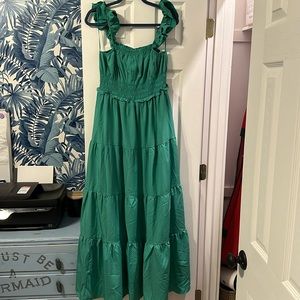 Vici green maxi dress